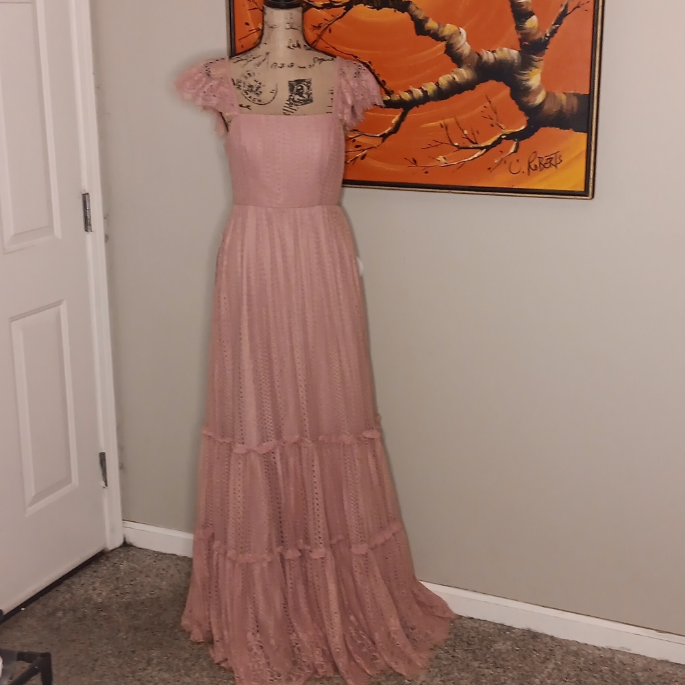 Azazie Bora Bora Dress In Dusty Rose Size 10